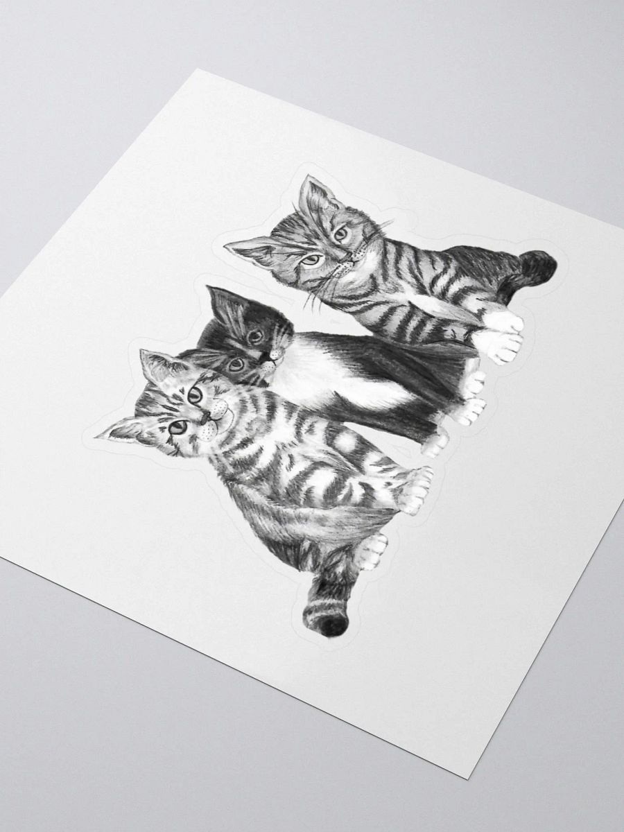 Kittens Drawing Sticker product image (7)