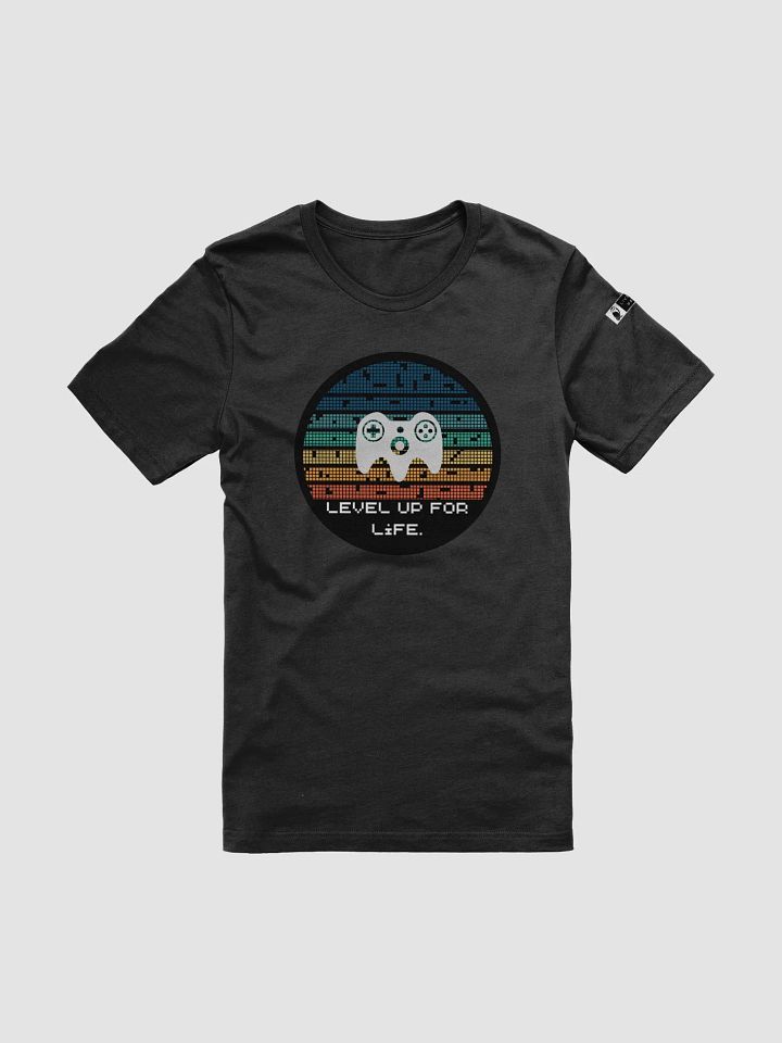 Level Up For Life. Pixel Power Graphic T-Shirt product image (1)