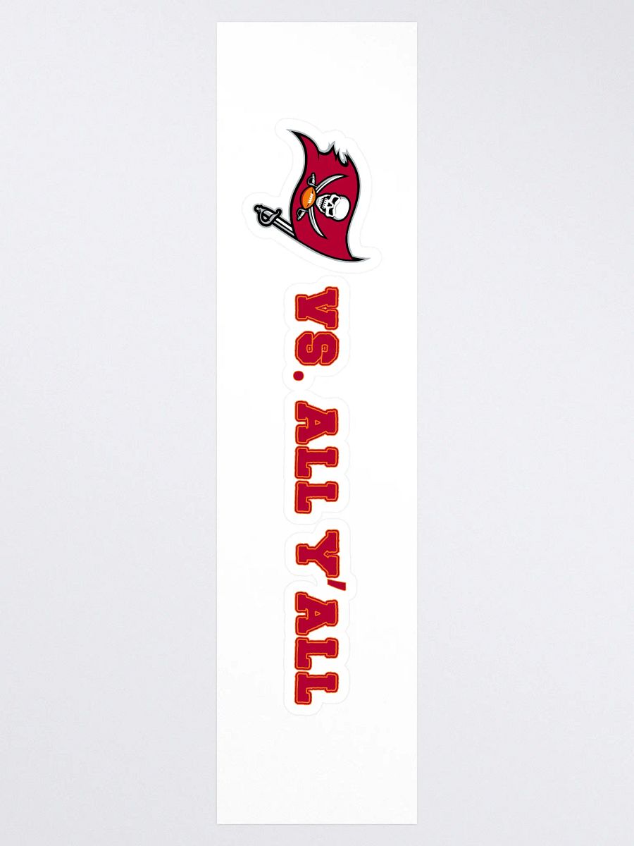 Buccaneers Vs. All Y'all Tampa Bay Football Rivalry Design product image (3)