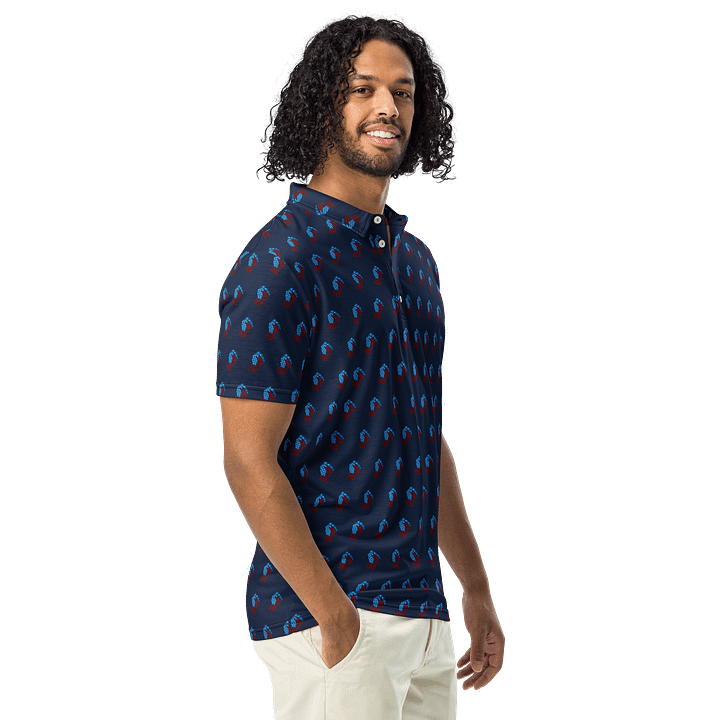 TFOT SlimFit America 1st Navy Fist Polo Shirt product image (2)