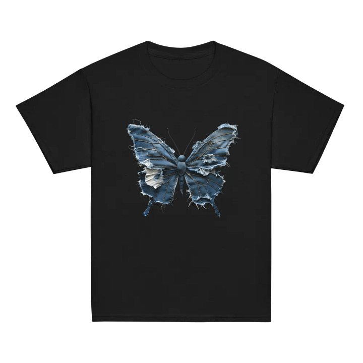 Denim Butterfly Youth Tee product image (1)