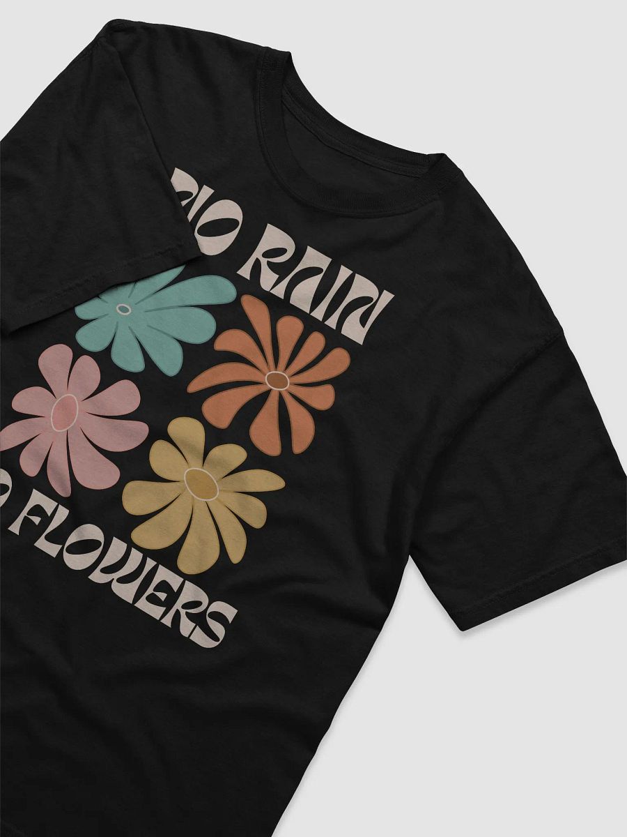 No Rain No Flowers Boho Comfort Colors Women's Floral Print T-shirt product image (3)