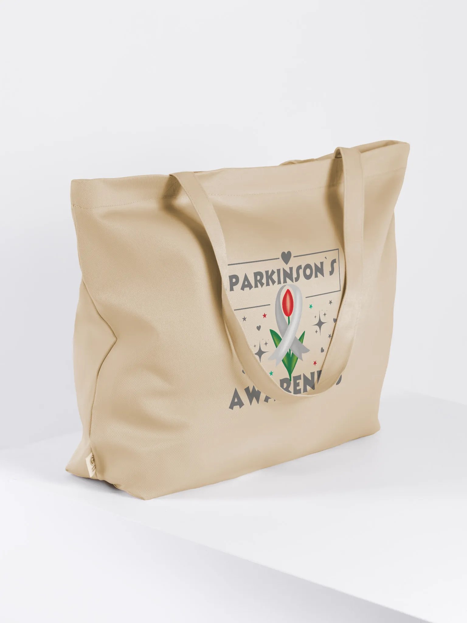 Parkinson's Awareness Organic Tote Bag product image (3)