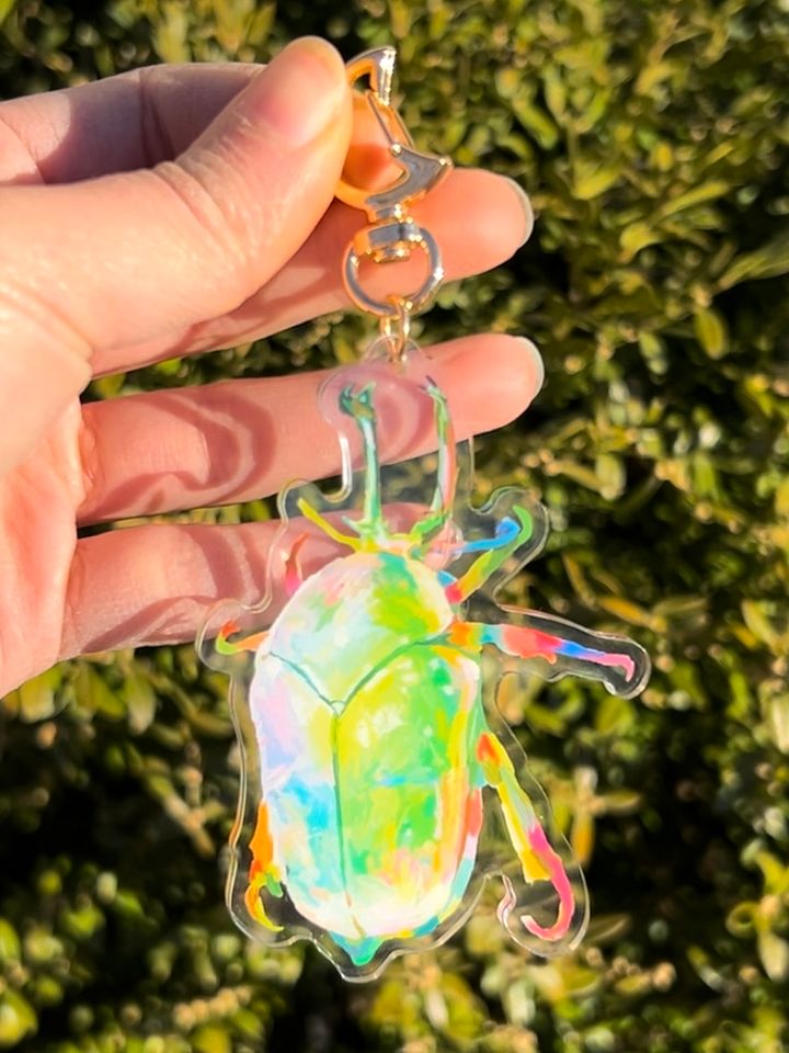 Opal Beetle Keychain product image (1)