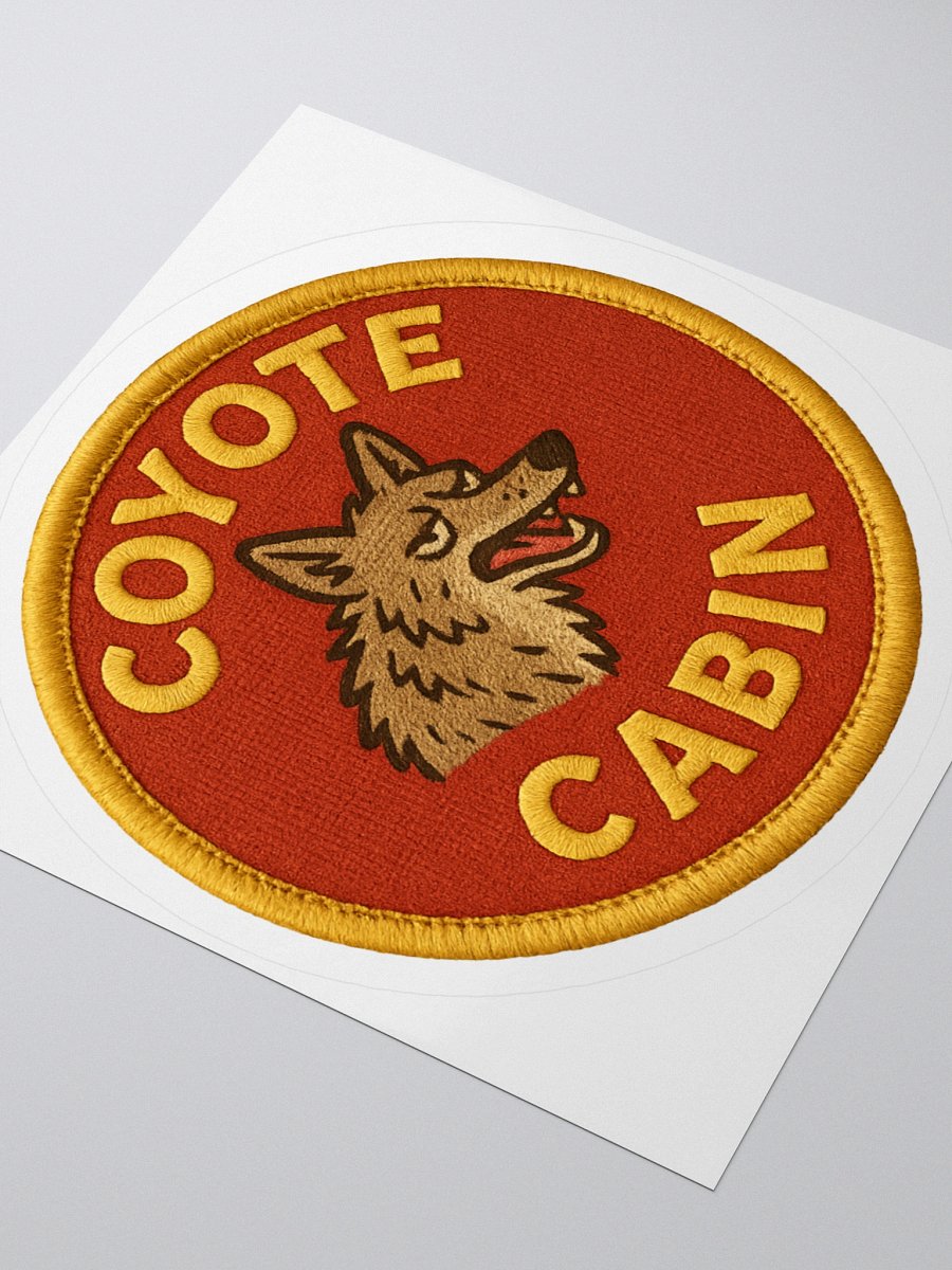 COYOTE CABIN STICKER BADGE product image (5)