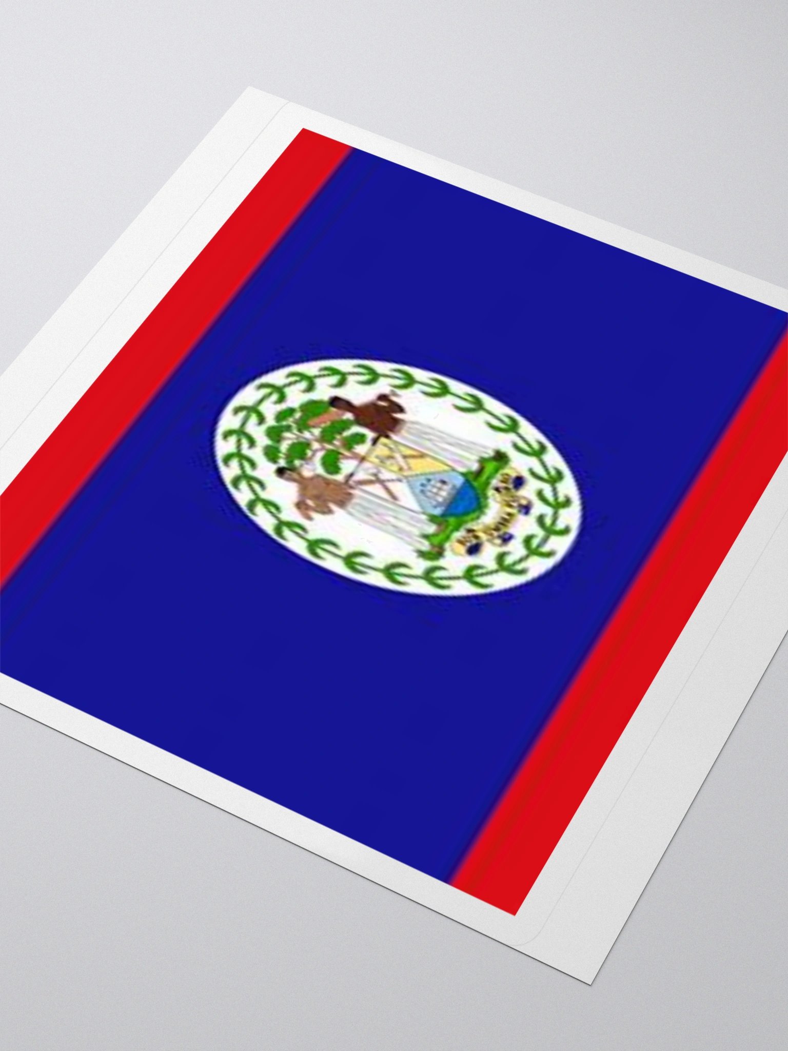 Exclusive Belize Flag Kiss-Cut Stickers - High-Quality Vinyl, Multiple Sizes product image (9)