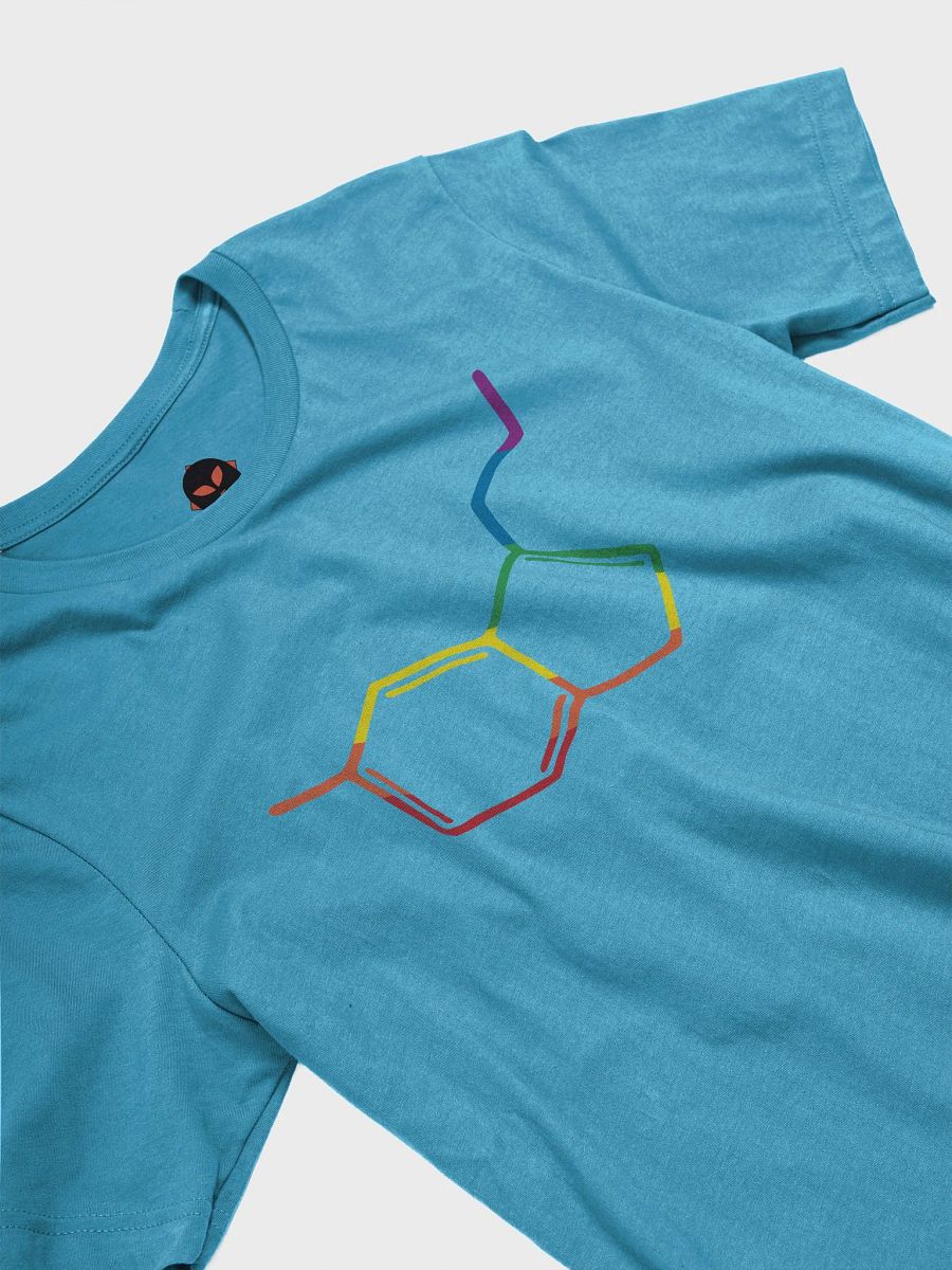 rainbow seratonin molecule shirt product image (1)