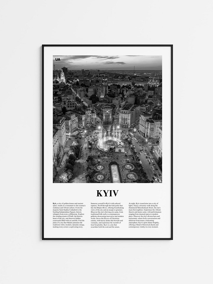 Kyiv 01 Newspaper Poster product image (1)