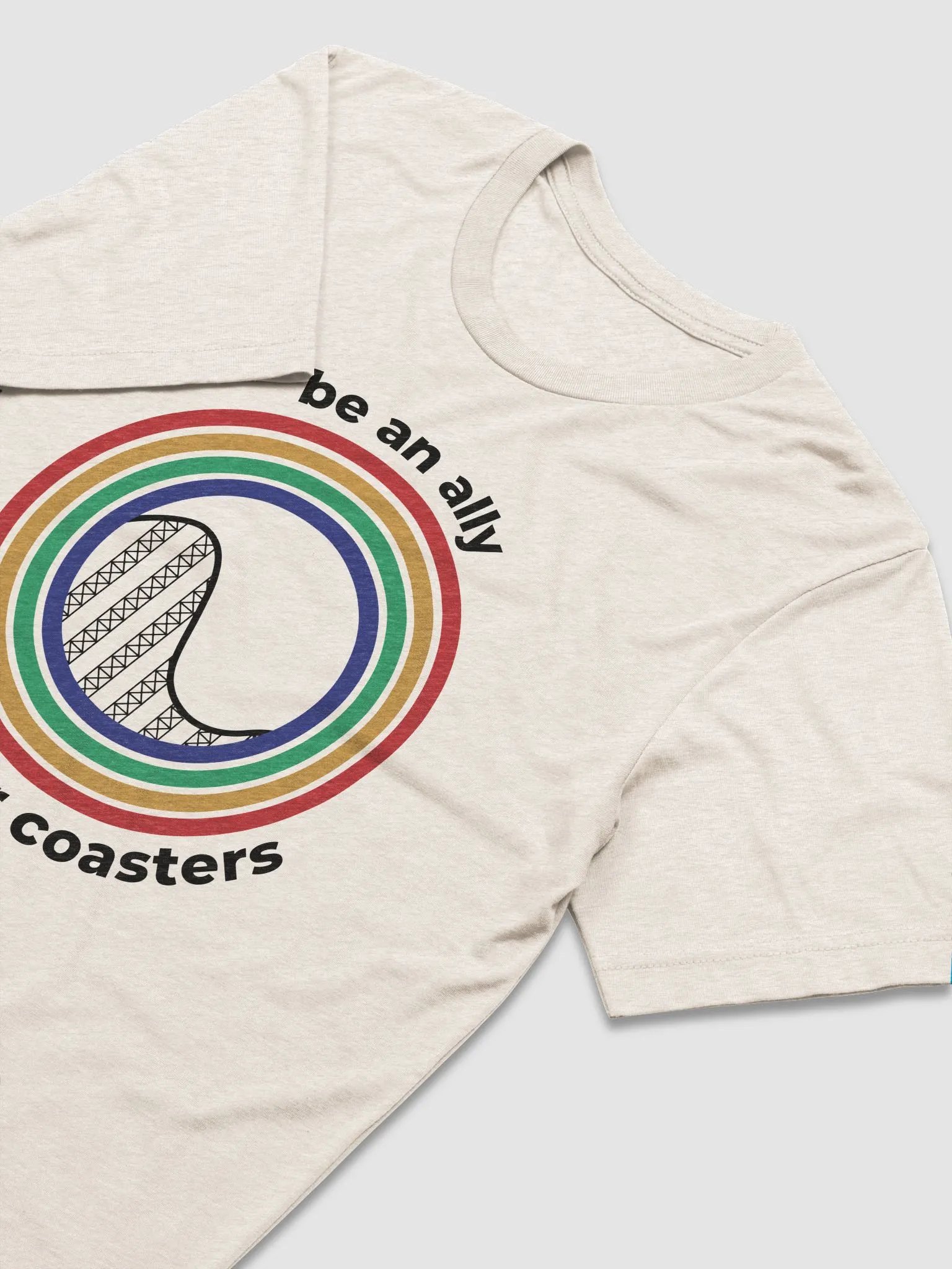 Be an Ally, Ride Rollercoasters (Light - Tri-Blend) product image (3)