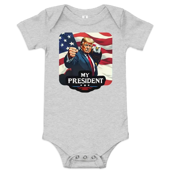 Baby One-Piece: Trump, My President, with Eagle product image (3)