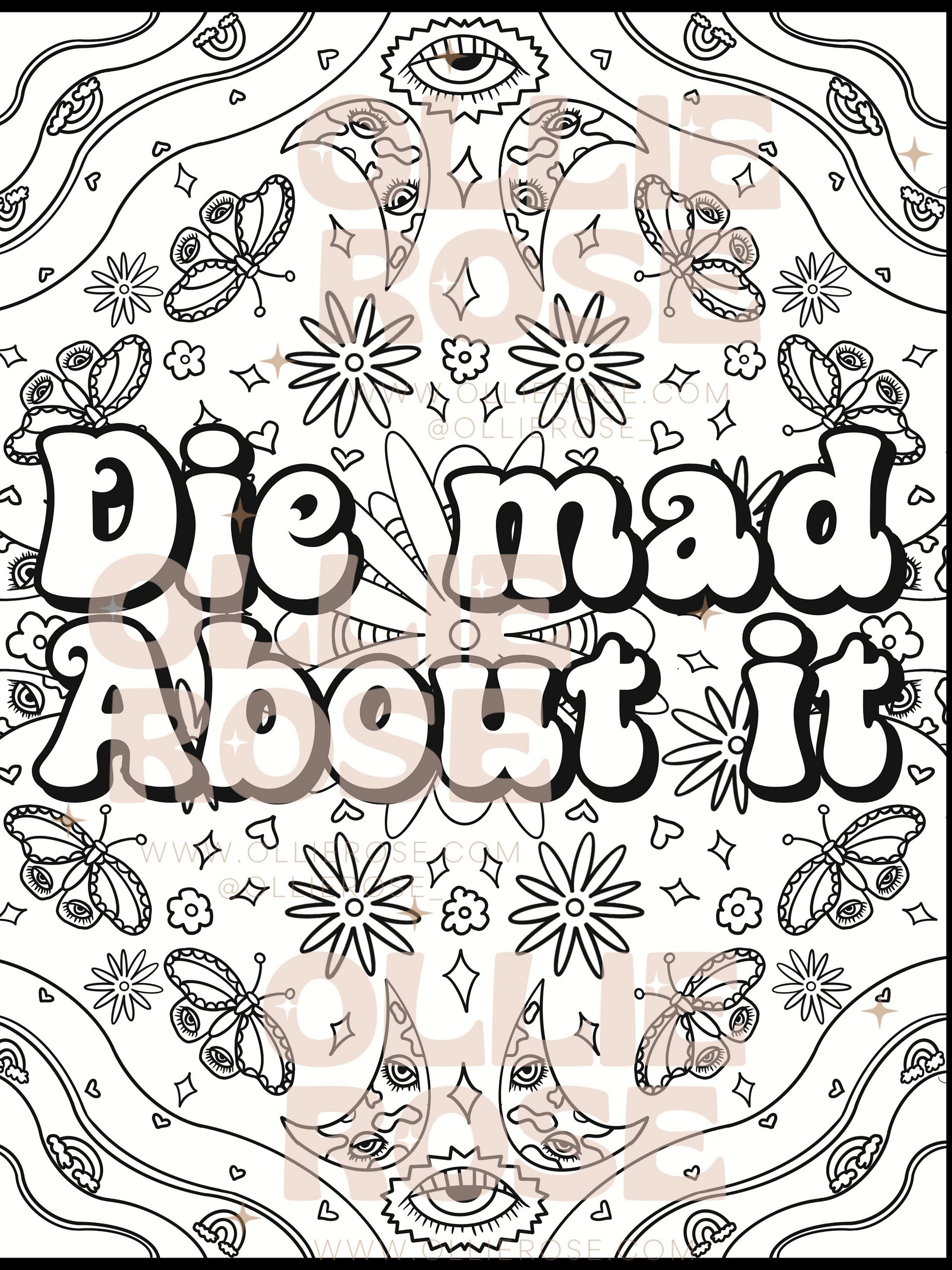 Die Mad About It | Coloring Page product image (1)