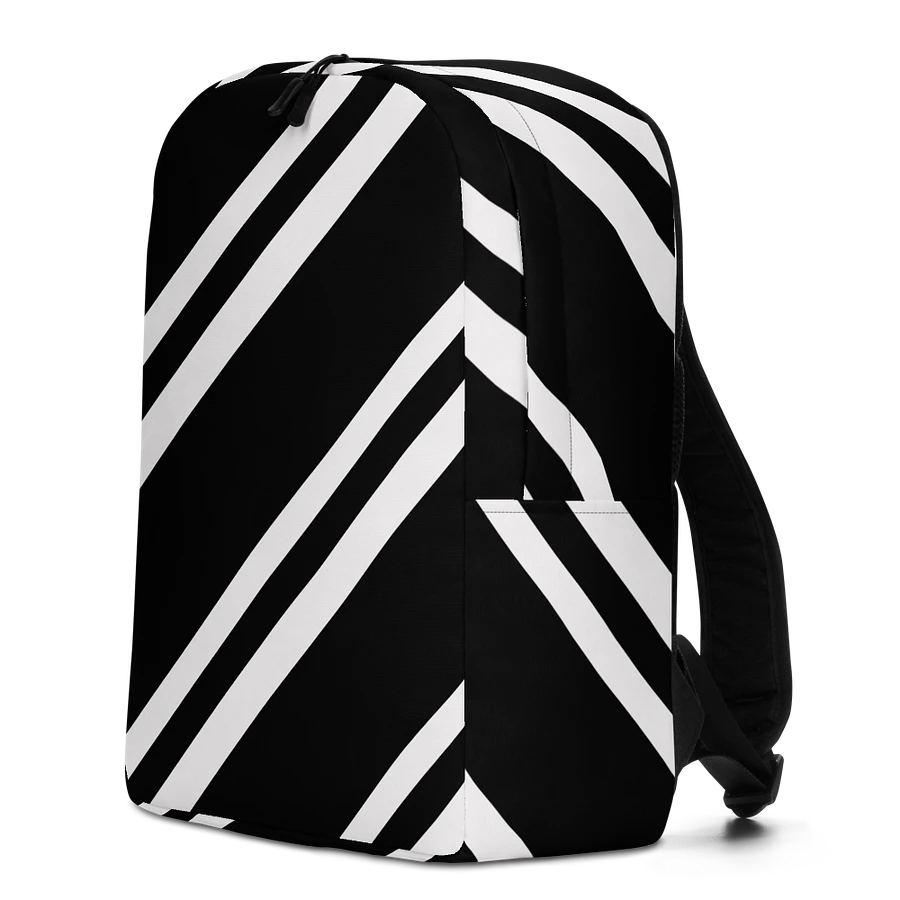 Striped Noir Minimalist Backpack product image (12)