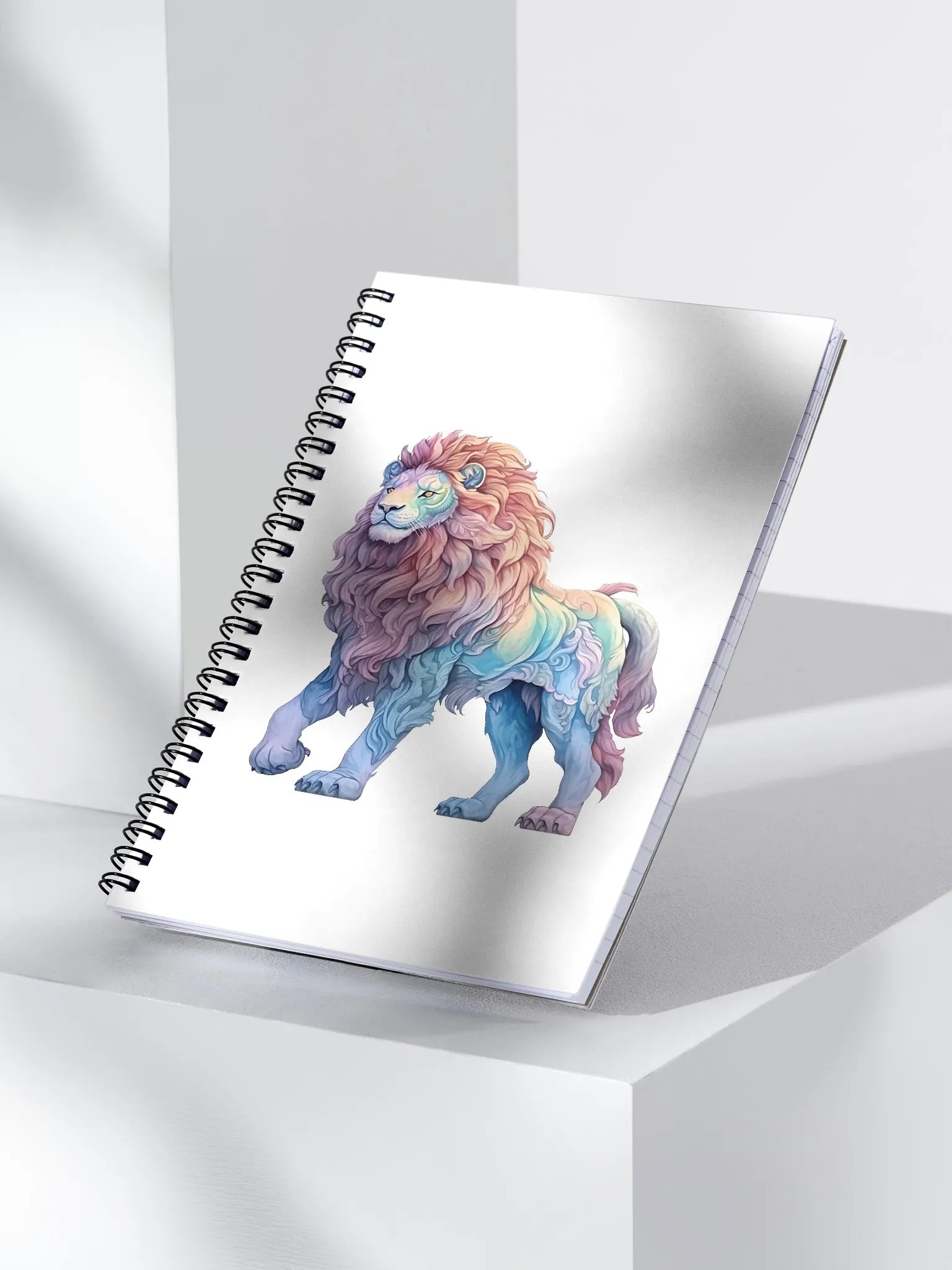 Mystical Lion and Whimsical Egg Spiral Notebook product image (3)