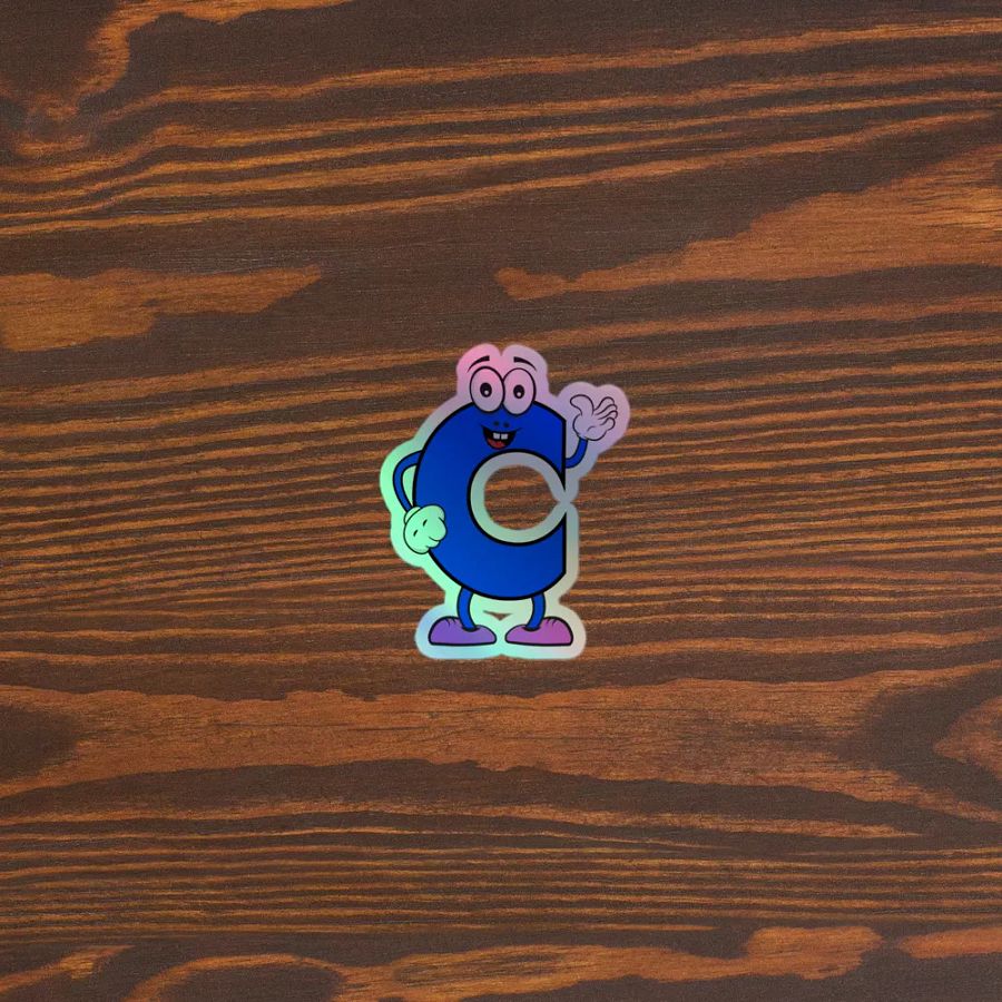 C Holographic Cartoon Character Sticker product image (5)