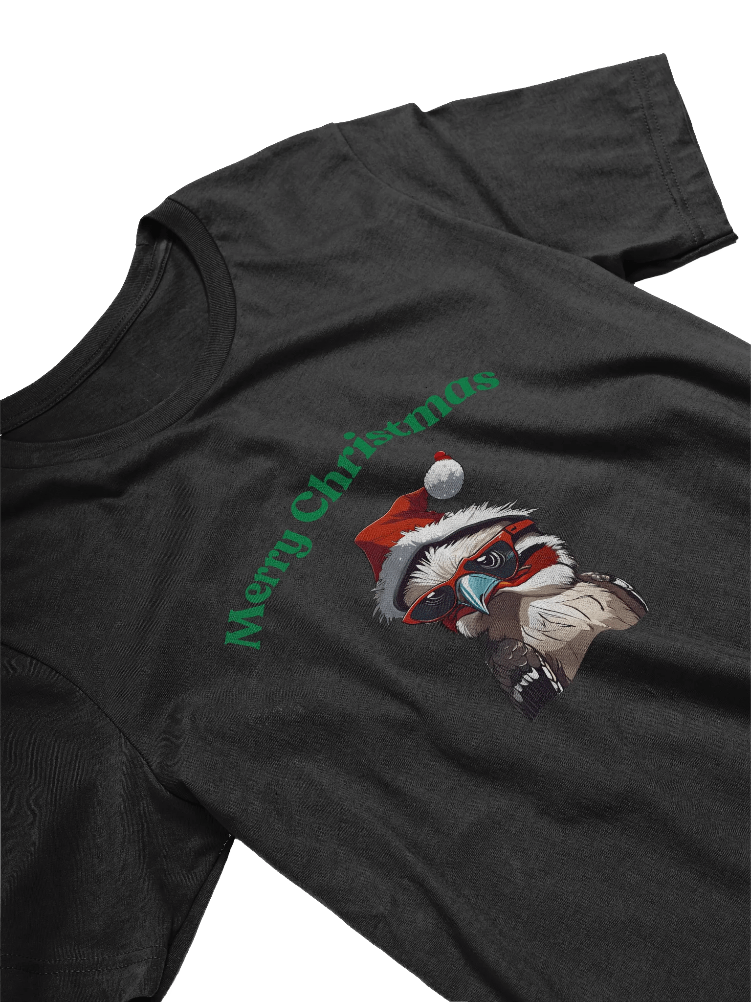 Festive Kookaburra Merry Christmas T-Shirt - 2 - Green product image (3)