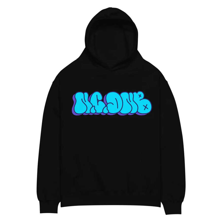 Graffiti Blue Oversized Hoodie product image (2)