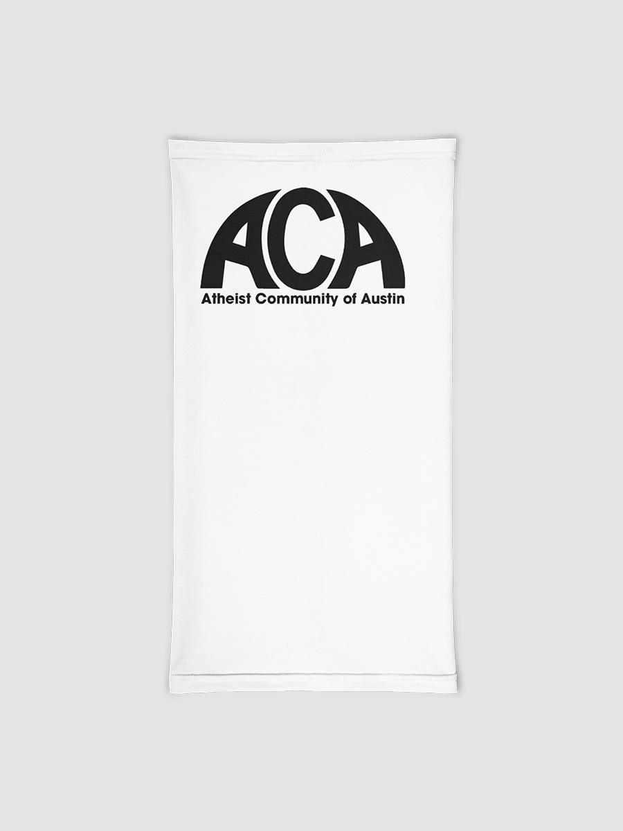 The Atheist Community of Austin White Neck Gaiter product image (1)