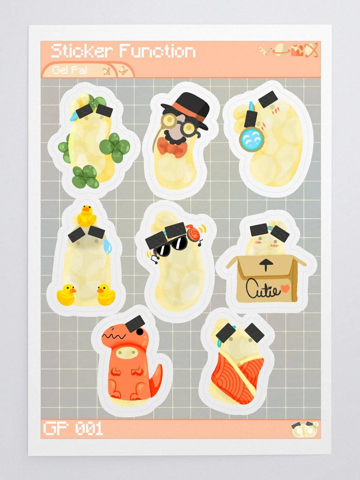 Gel Pal Sticker Sheet 001 product image (2)