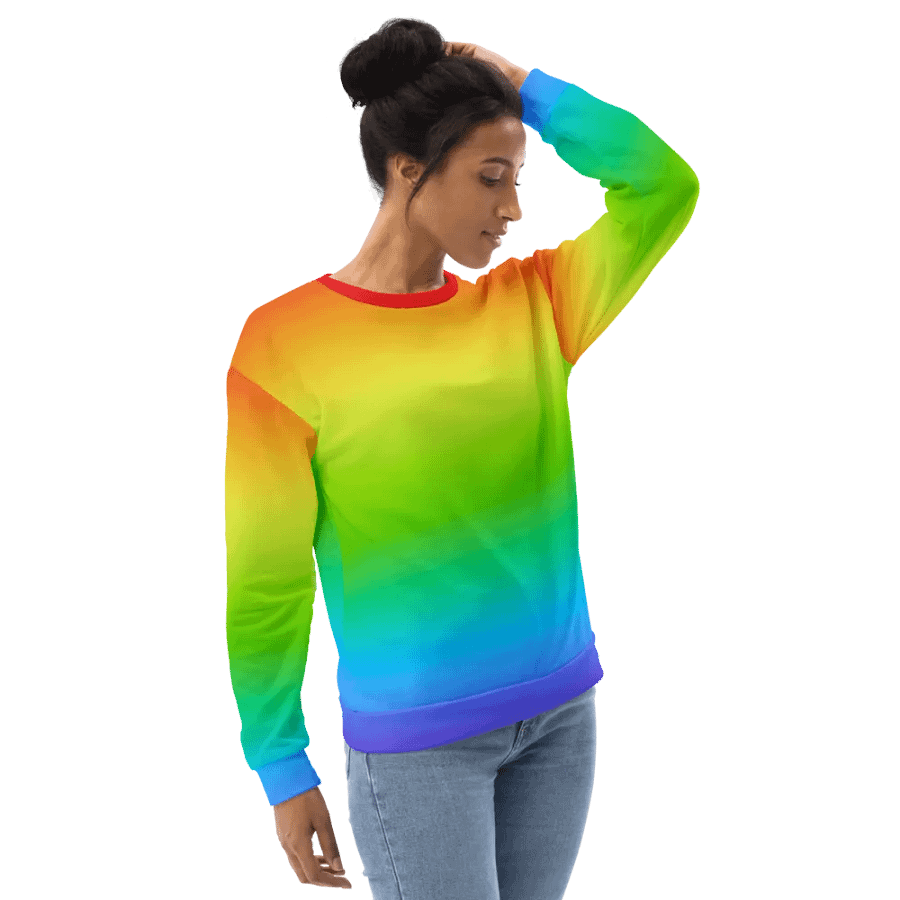 Rainbow Recycled Unisex Sweatshirt product image (8)