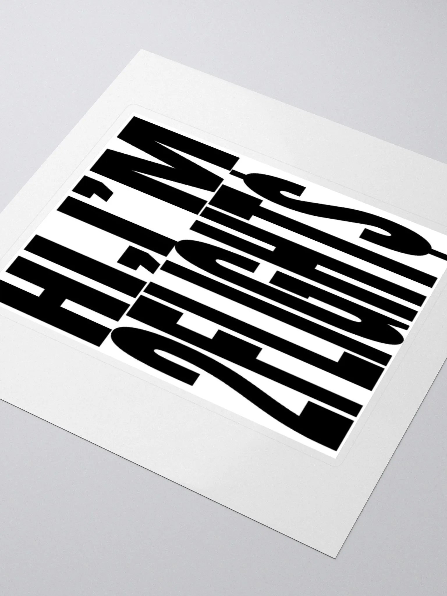 Hi, im 2flight$ sticker product image (10)