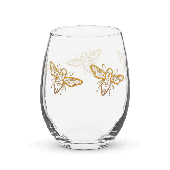 Evie's Bees Wine Glass product image (2)