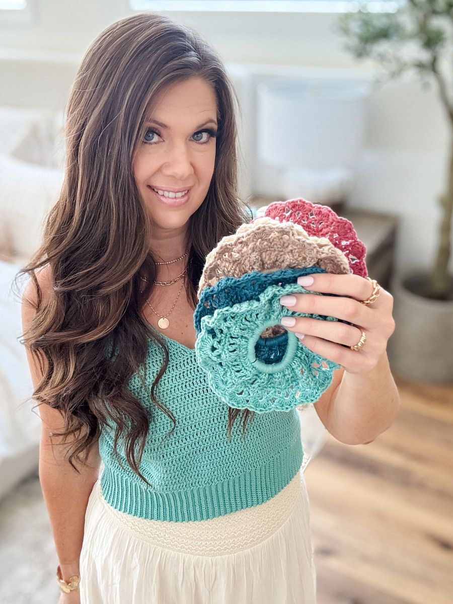 Caribbean Sea Scrunchie Crochet Pattern product image (6)