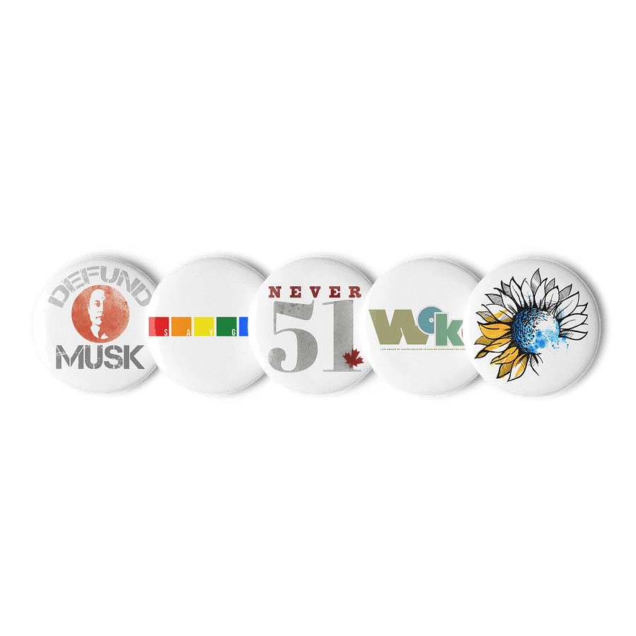 Democratic Political Smorgasbord Pack 3 Buttons Pins - Being Liberal product image (6)