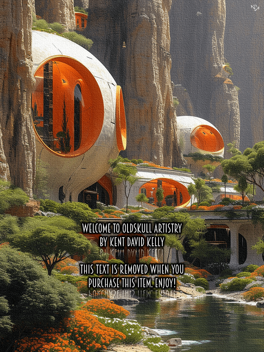 Oldskull Artwork 015: Retro-Future Retreat product image (1)