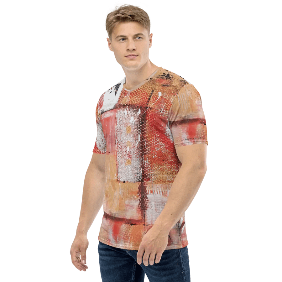 original painting mixed media, on all over print tshirt product image (3)