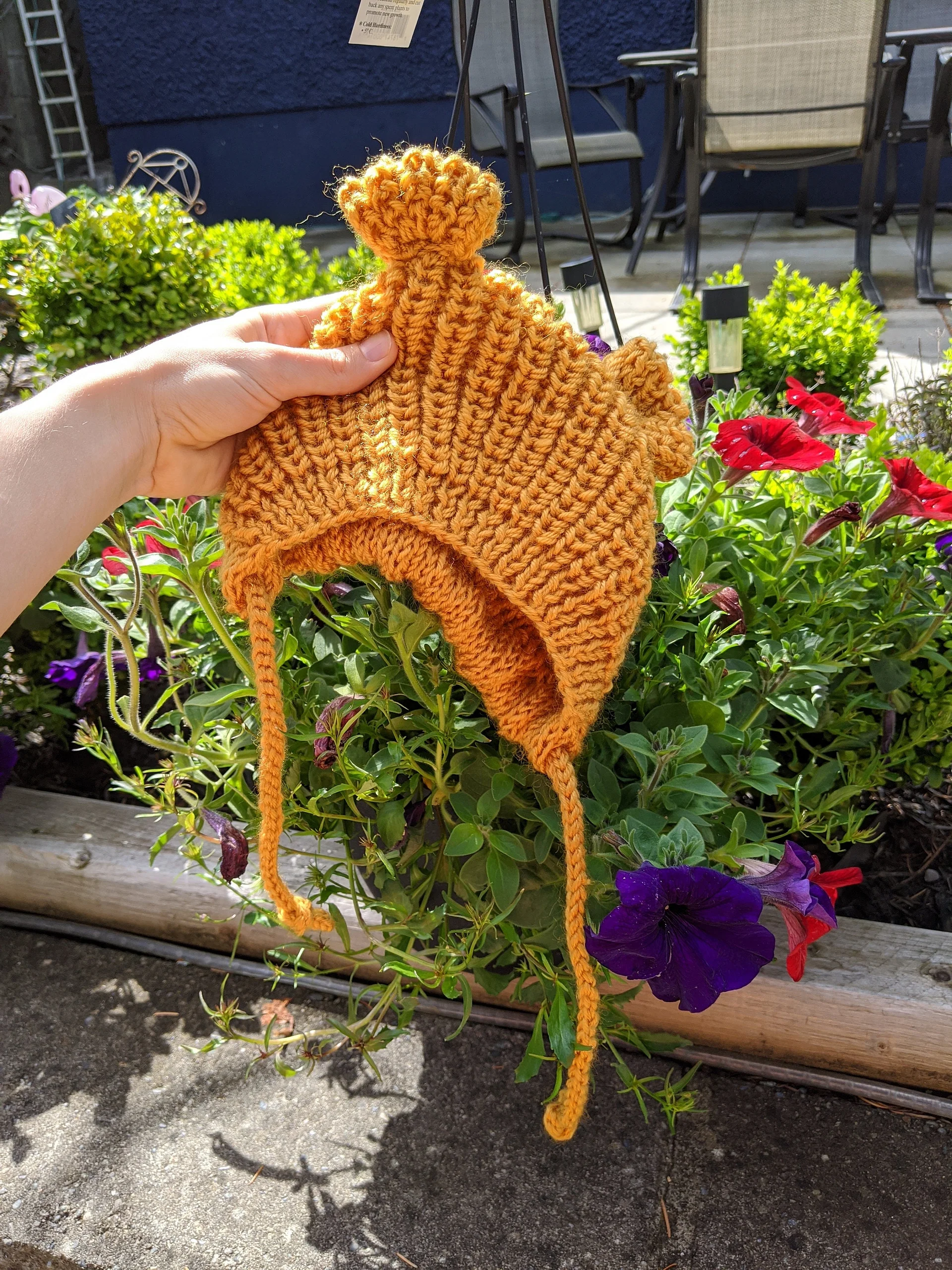 Spikelet Baby Bonnet with Ears Knitting Pattern product image (5)