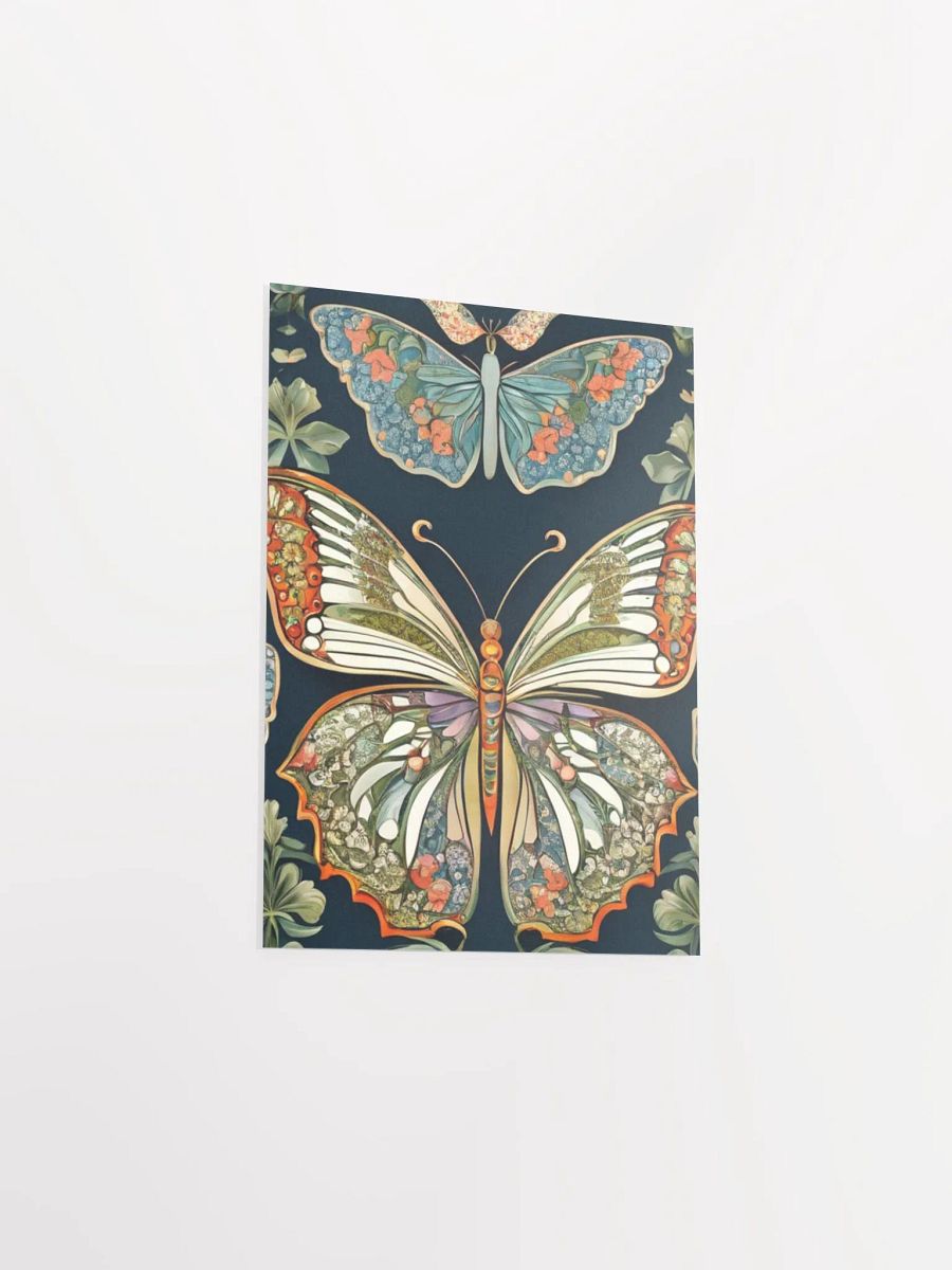 William Morris Inspired Butterfly Two Poster 5x7 inch product image (3)