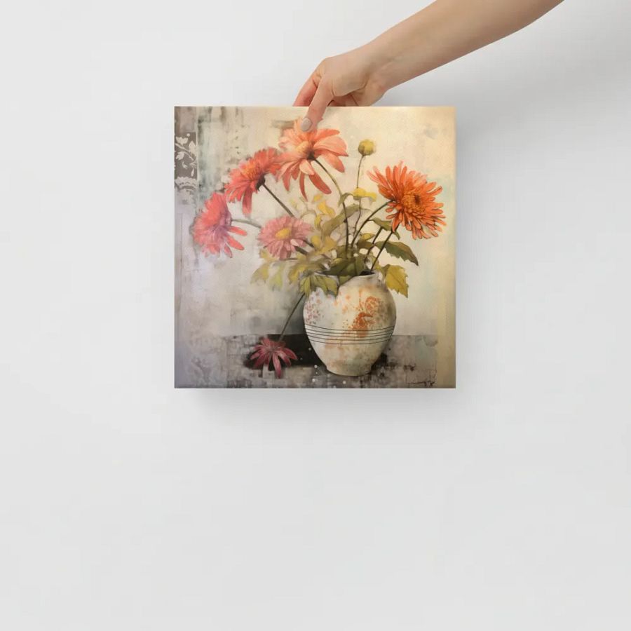 Art2401-30 Vase Flowers Still Life - Canvas Print - sm product image (10)