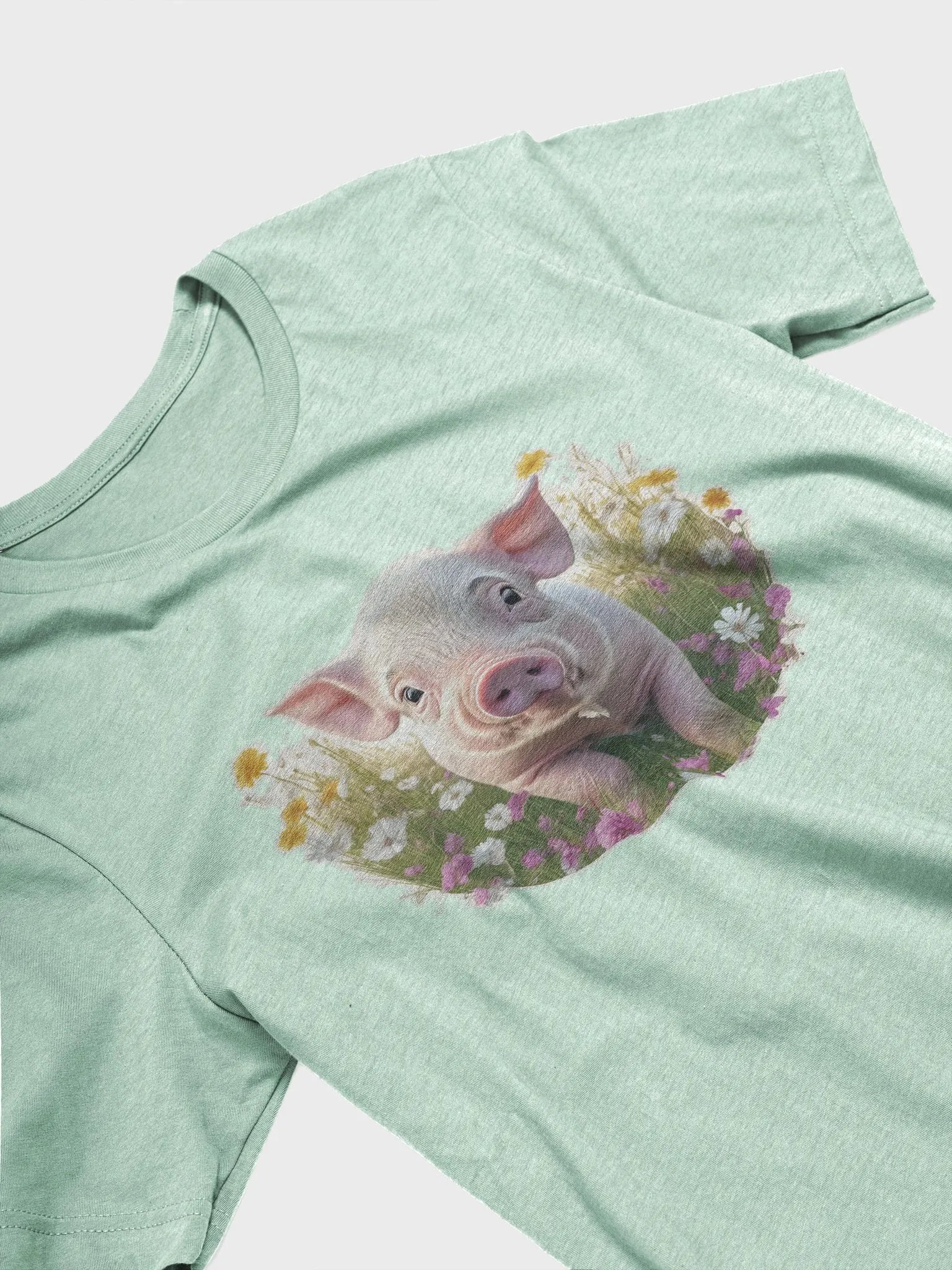 A Piglet in flower Supersoft T-Shirt product image (3)