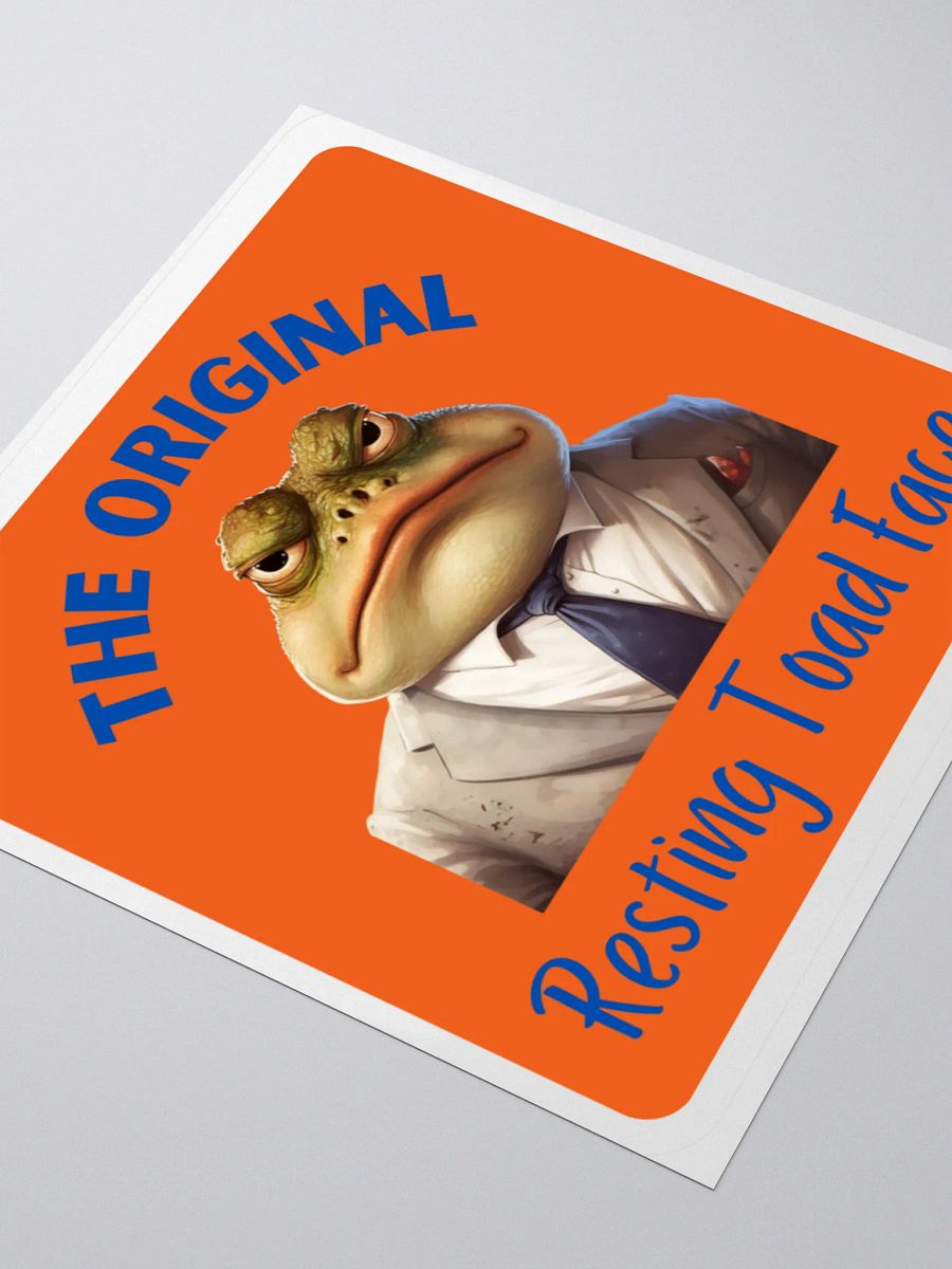 Resting Toad Face Sticker Set product image (7)