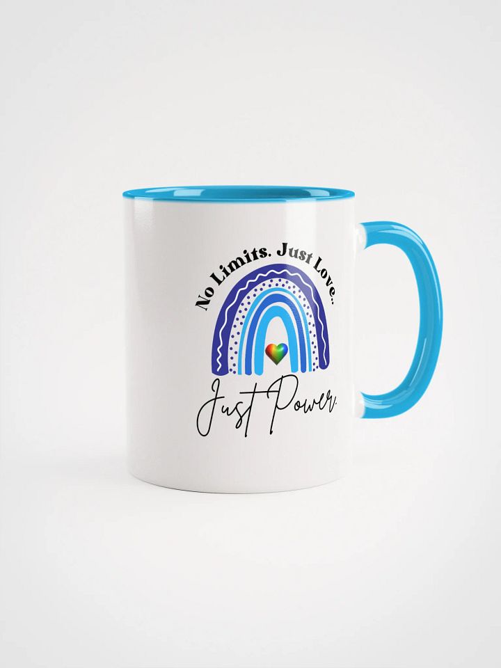 No Limits. Just Love. Just Power. Rainbow Ceramic Mug. product image (1)