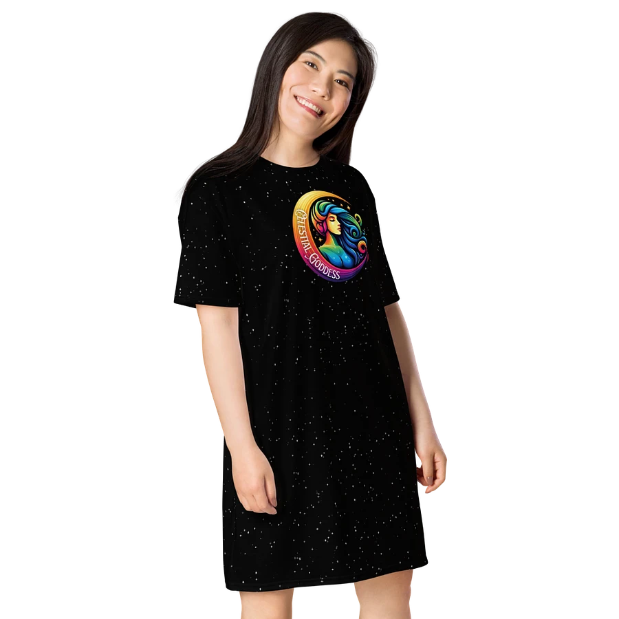 Celestial Crescent Moon T-Shirt Dress product image (7)