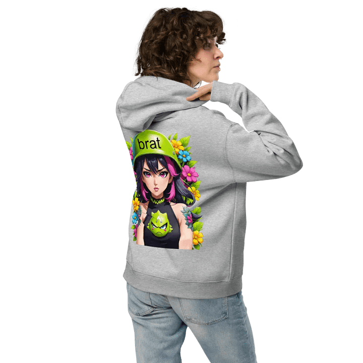 Brat - Premium Hoodie (Athletic Heather) Brat Life - v6 (Back Printed Design) product image (2)