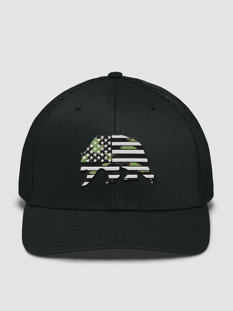 Camo Grizzy Bear Logo Trucker product image (1)