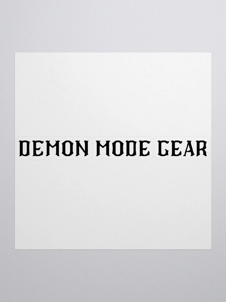 Demon Mode Gear Sticker product image (1)