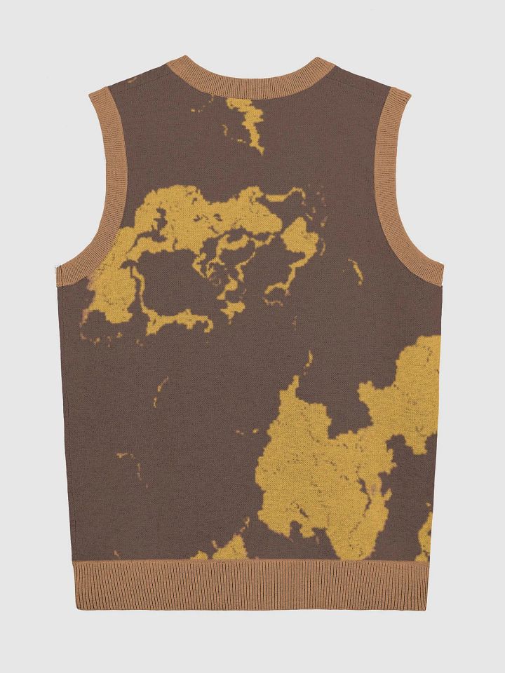 Almaera Cartography Cosy Camo Knitted V-Neck Vest product image (10)