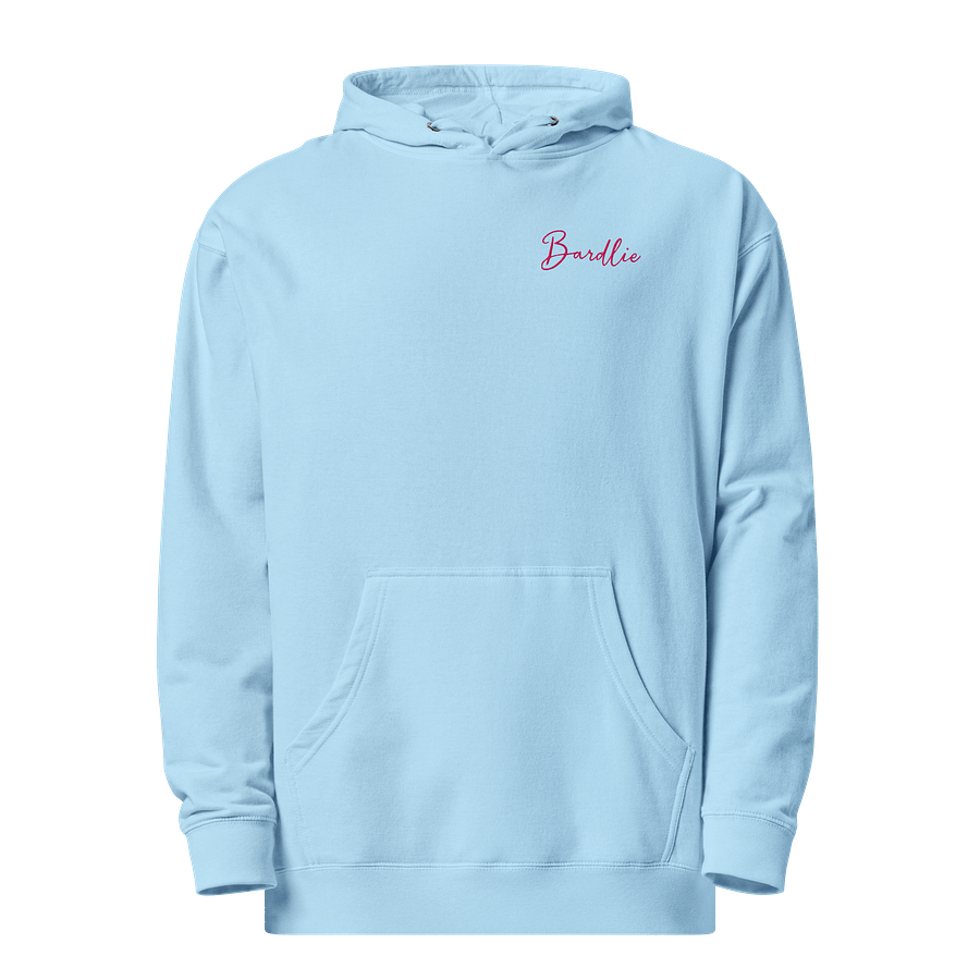 Bardlie Signature Embroidered Hoodie – Flamingo Pink Logo Edition product image (1)