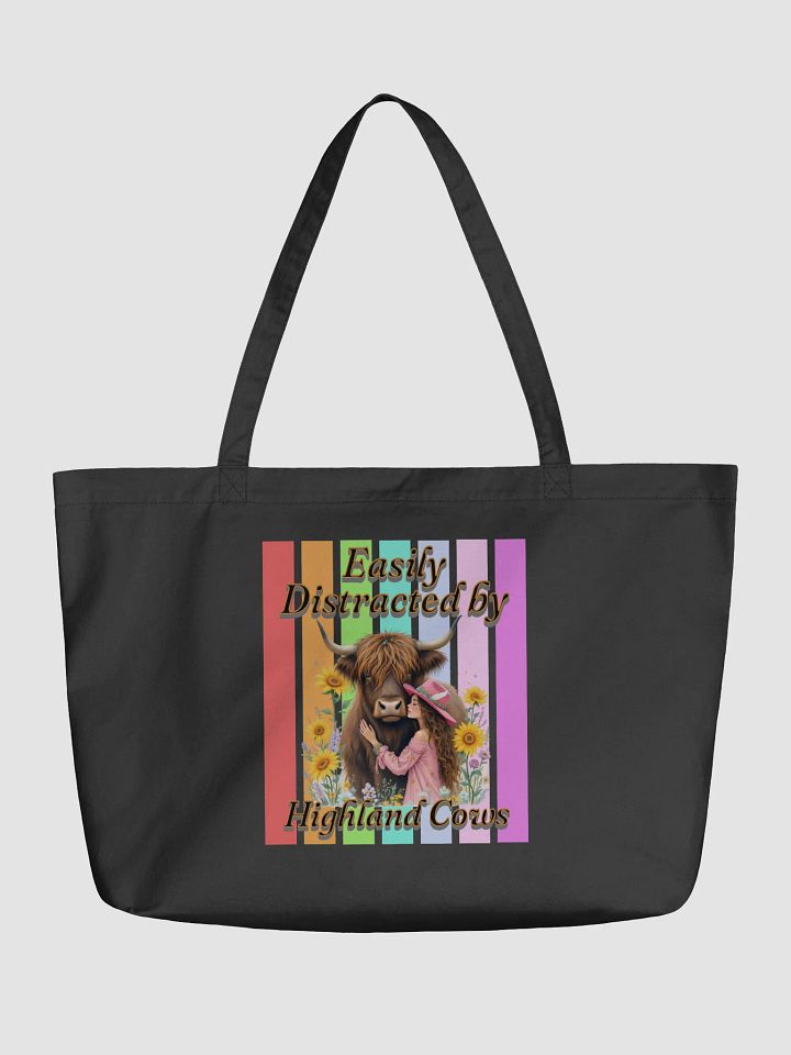 Easily Distracted By Highland Cow Embrace Eco Tote product image (2)