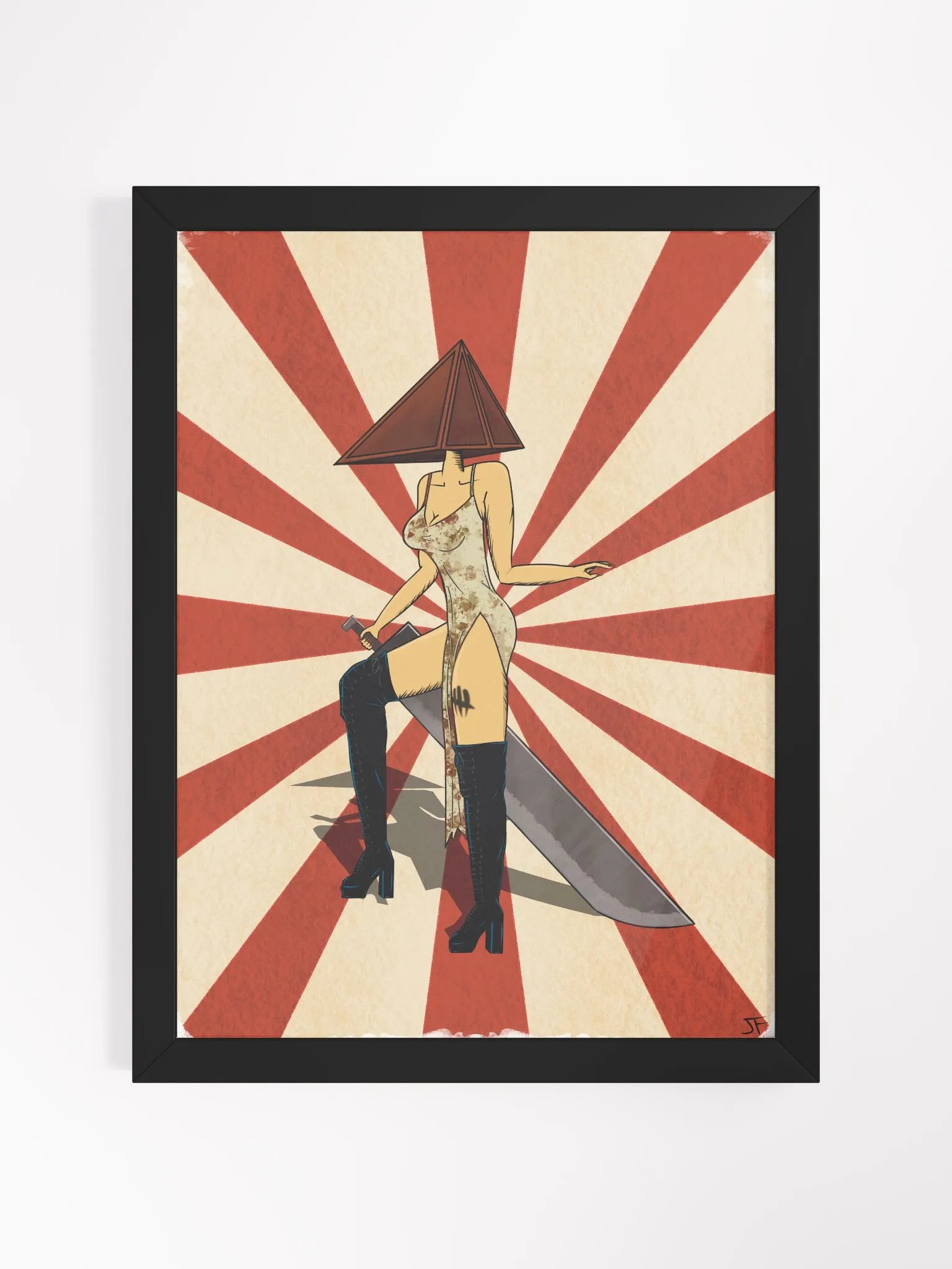 Lady Pyramid Framed Print product image (1)