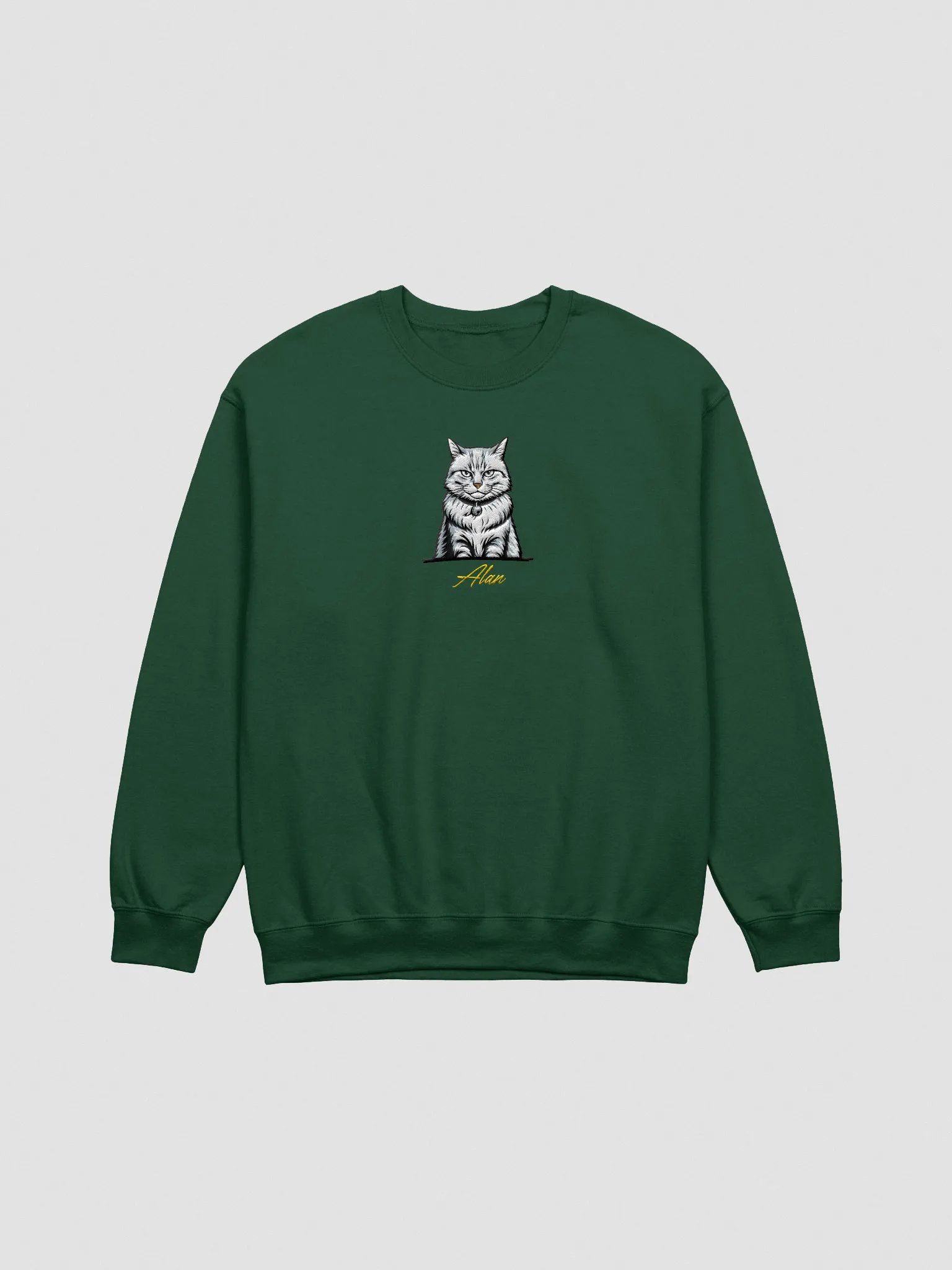 YOUR CAT! / SWEATSHIRT WITH PERSONALIZED NAME / EMBROIDERED product image (2)