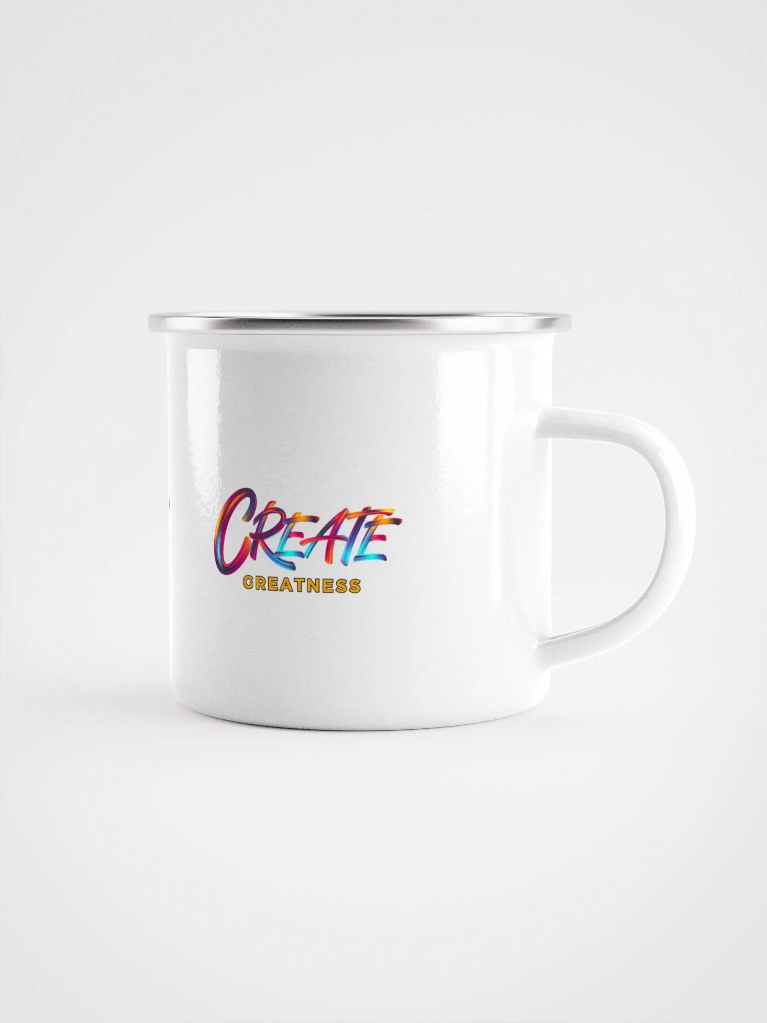 Create Greatness Vibes Enamel Mug product image (1)