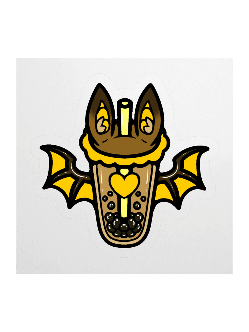 MatchaEXE Yellow Bobat Sticker