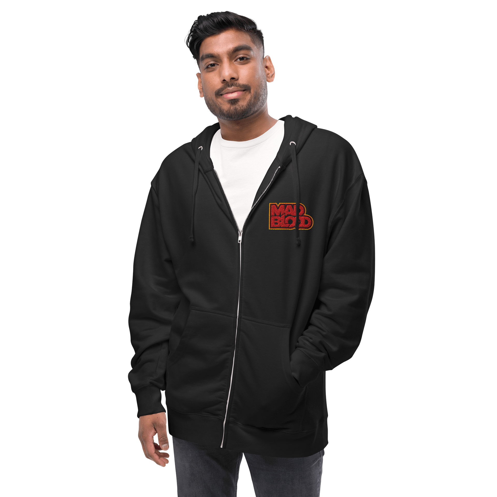 Zip Up Hoodie Stitched Logo product image (3)