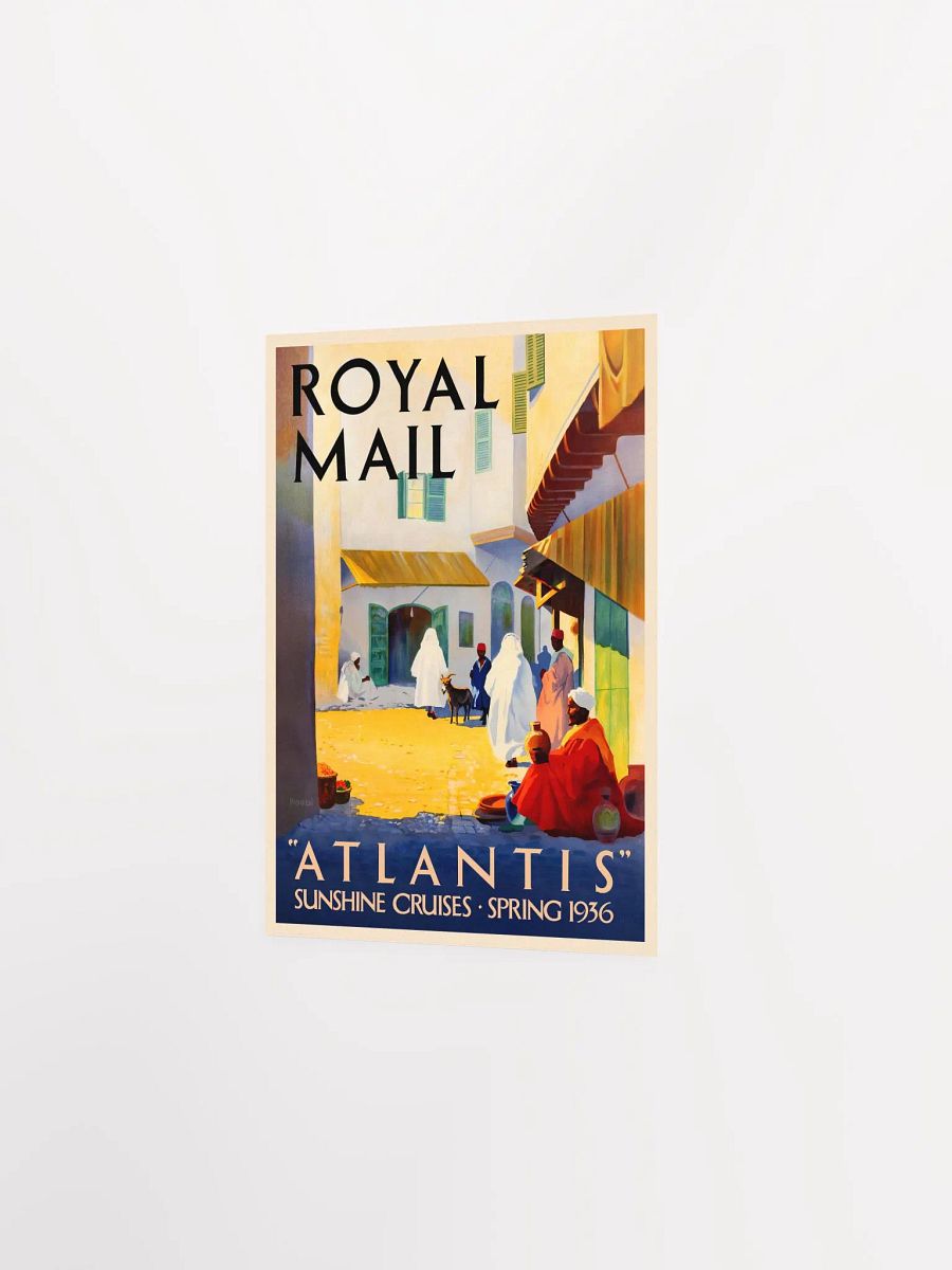 Royal Mail, Atlantis. Morocco Algeria 1936 — retro vintage travel poster, retro travel art, retro travel wall art product image (7)