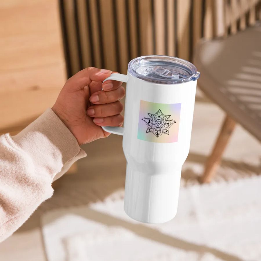 Sacred Lotus Thermal Mug product image (7)