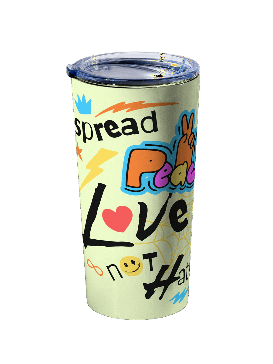 Spread Love, not H8 | Stainless Steel Tumbler product image (2)